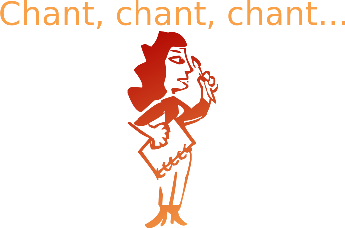 “chant, Chant, Chant - Quanta Plus Clipart (713x477), Png Download