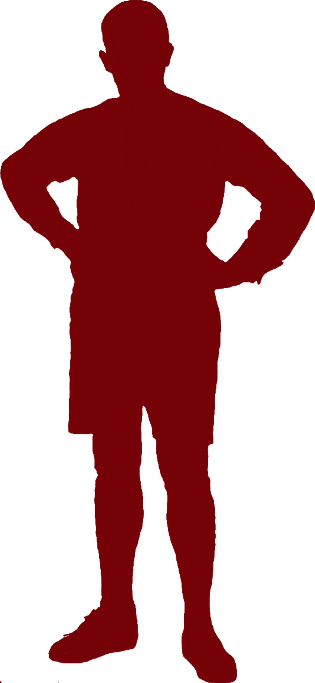 Report Abuse - Standing Clipart (1024x2217), Png Download