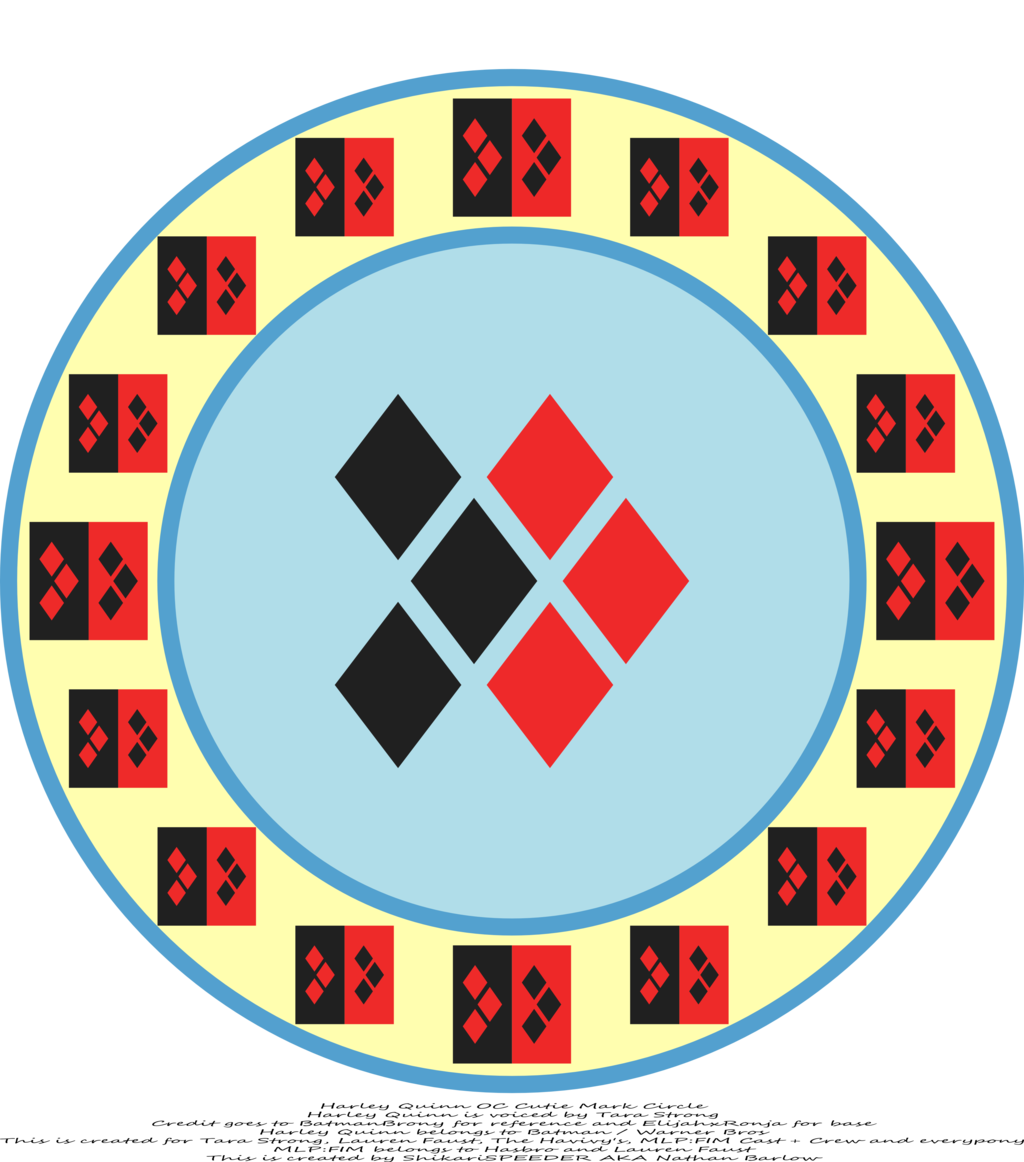 Harley Quinn Oc Cutie Mark Circle By Strykarispeeder - Metal Oxide Zeta Potential Clipart (1024x1162), Png Download