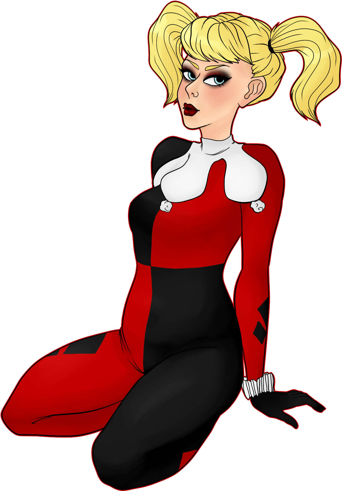 Harley Quinn Is My Queen - Cartoon Clipart (1469x1793), Png Download