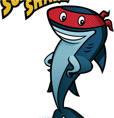 Masks Clipart Shark - Cartoon - Png Download (640x480), Png Download