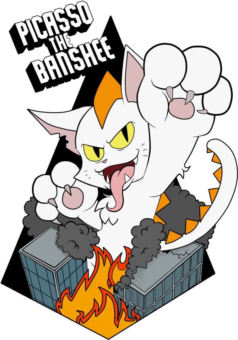 Picasso The Banshee - Cartoon Clipart (1008x1152), Png Download