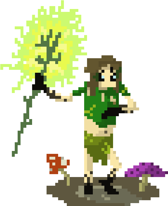 Morrigan Deathborne The Druid - Cartoon Clipart (800x780), Png Download