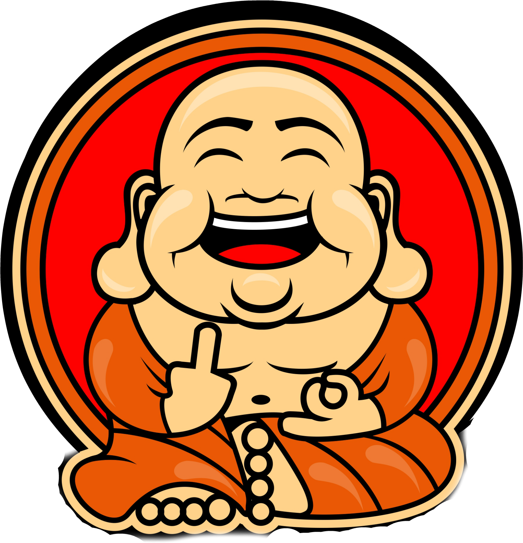 People Like, Victorious, Flipping, Buddha, Inner Peace, Clipart (2000x2000), Png Download