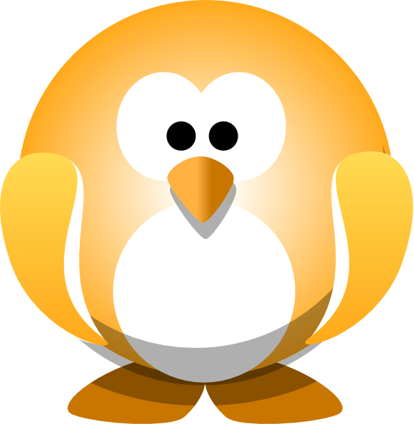 Golden Penguin Clipart (582x596), Png Download