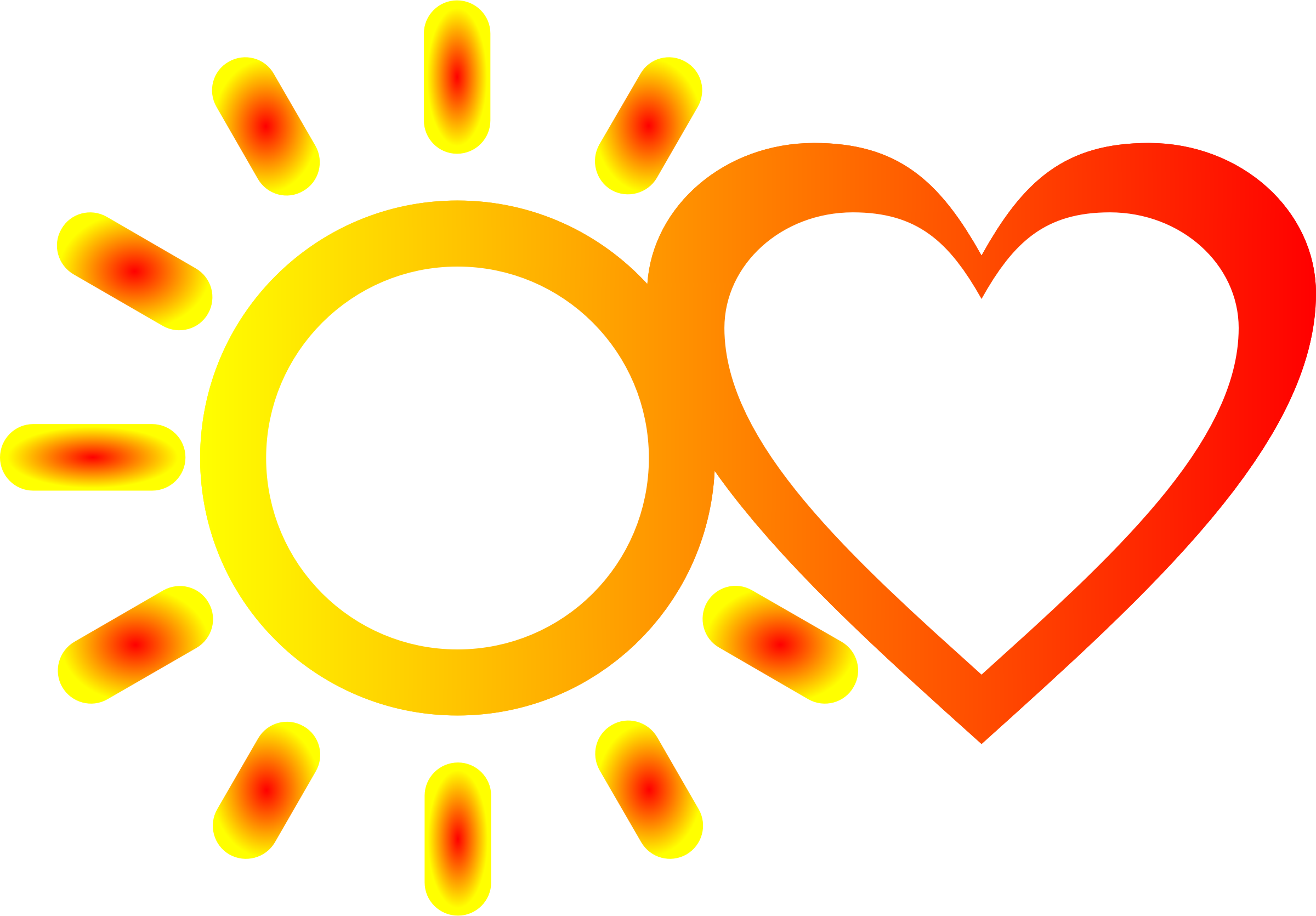 Light And Vector Image Free Stock Photo - Heart Clipart (2400x1670), Png Download