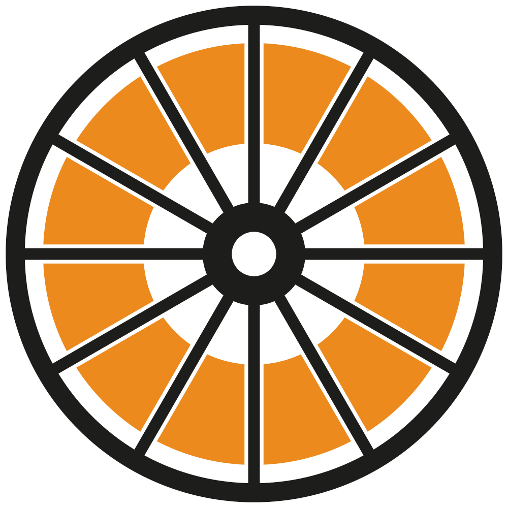 Colo / Data Center - Wooden Wagon Wheel Clipart (1000x1000), Png Download
