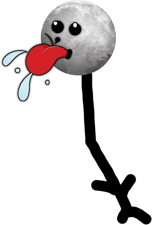 Badmoon Tongue Out - Cartoon Clipart (927x927), Png Download