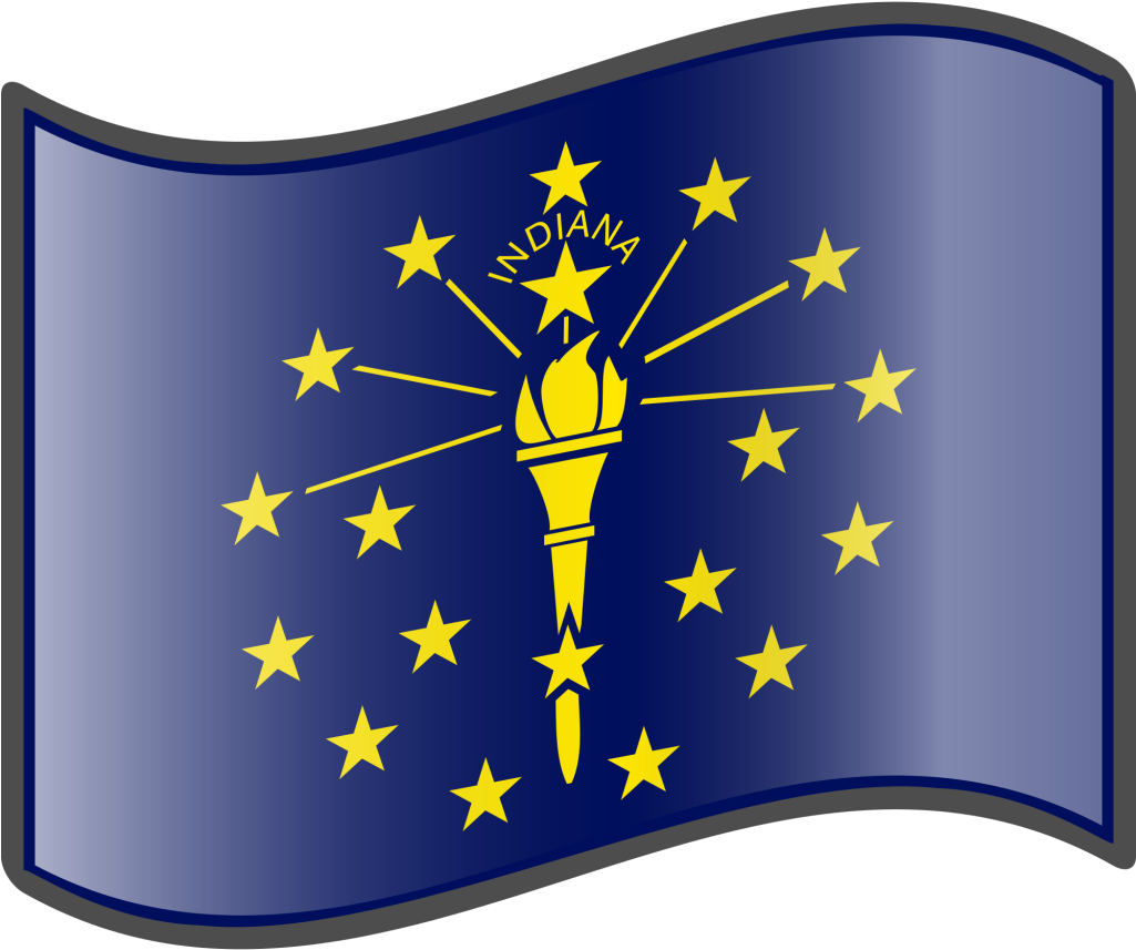 Join Us In The Casaa Indiana Facebook Group - Indiana Flag Clipart (1024x1024), Png Download