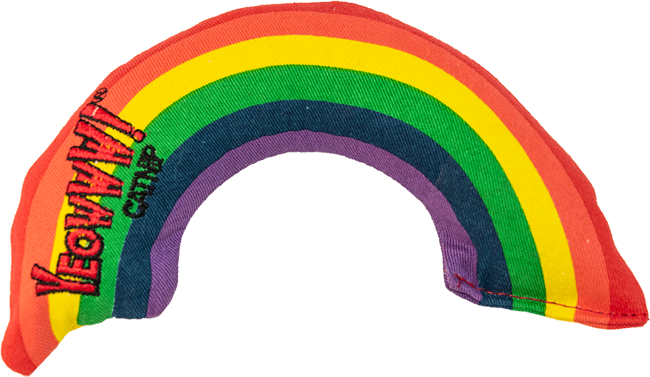 Yeowww Rainbow Catnip Toy Clipart (1000x1000), Png Download