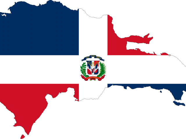 Kenya Flag Clipart Png - Dominican Republic Country Flag Transparent Png (640x480), Png Download