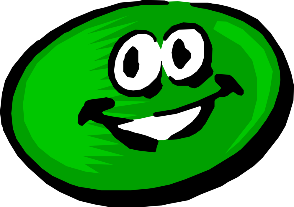 Vector Illustration Of Anthropomorphic Citrus Lime - Cartoon Food Clipart (996x700), Png Download