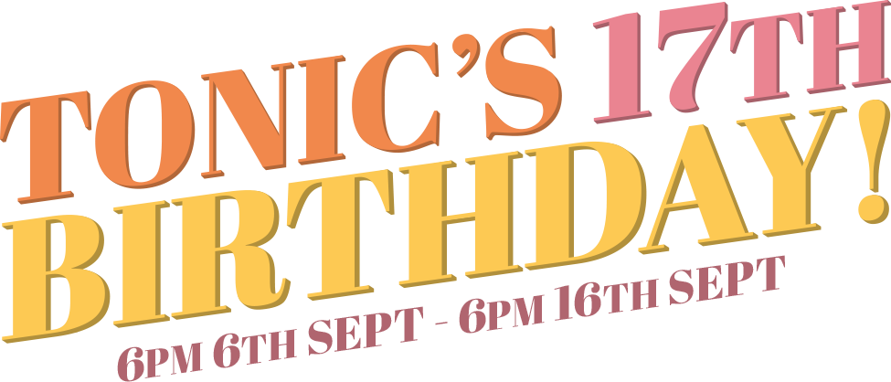Tonic Birthday Logo - Poster Clipart (975x418), Png Download