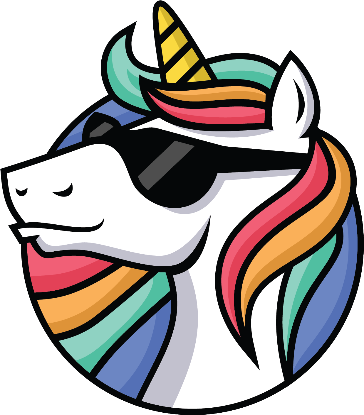 Unicorn - نقاشی اسب تک شاخ کارتونی Clipart (1501x1500), Png Download