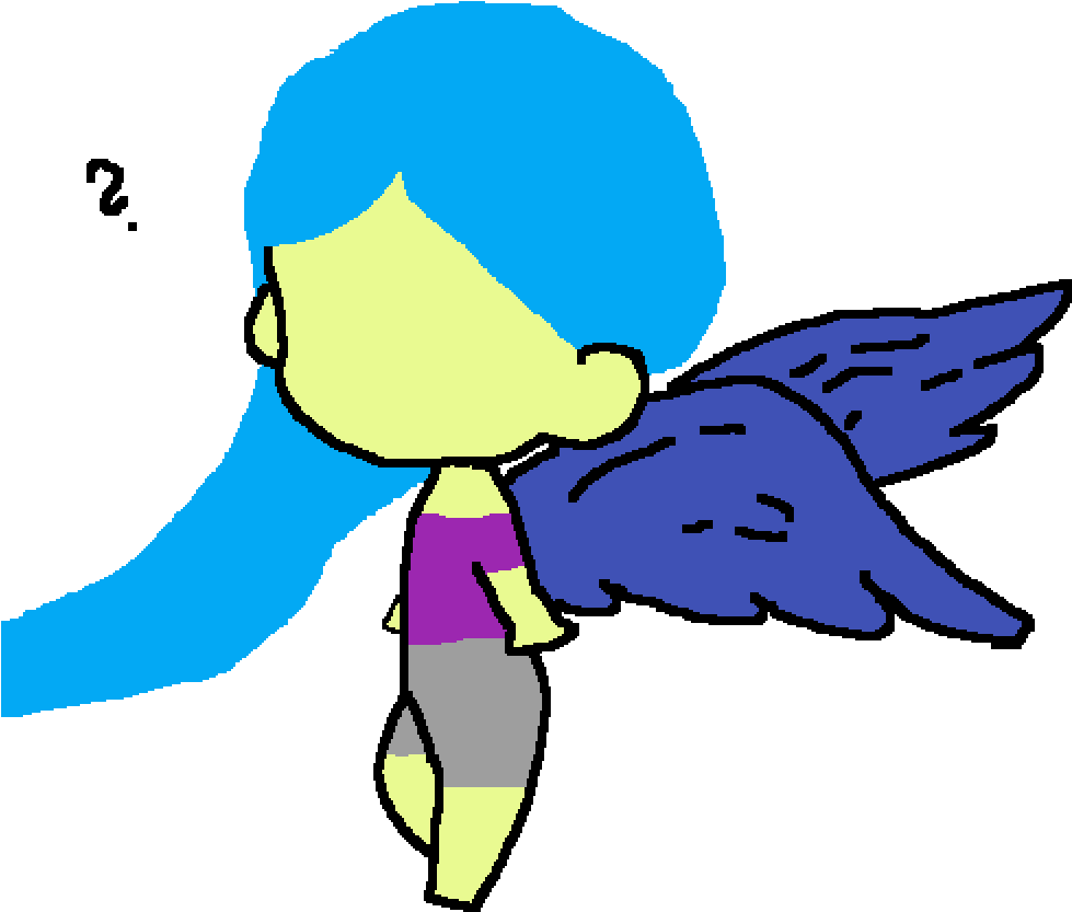 Me Angel - Cartoon Clipart (1000x1000), Png Download