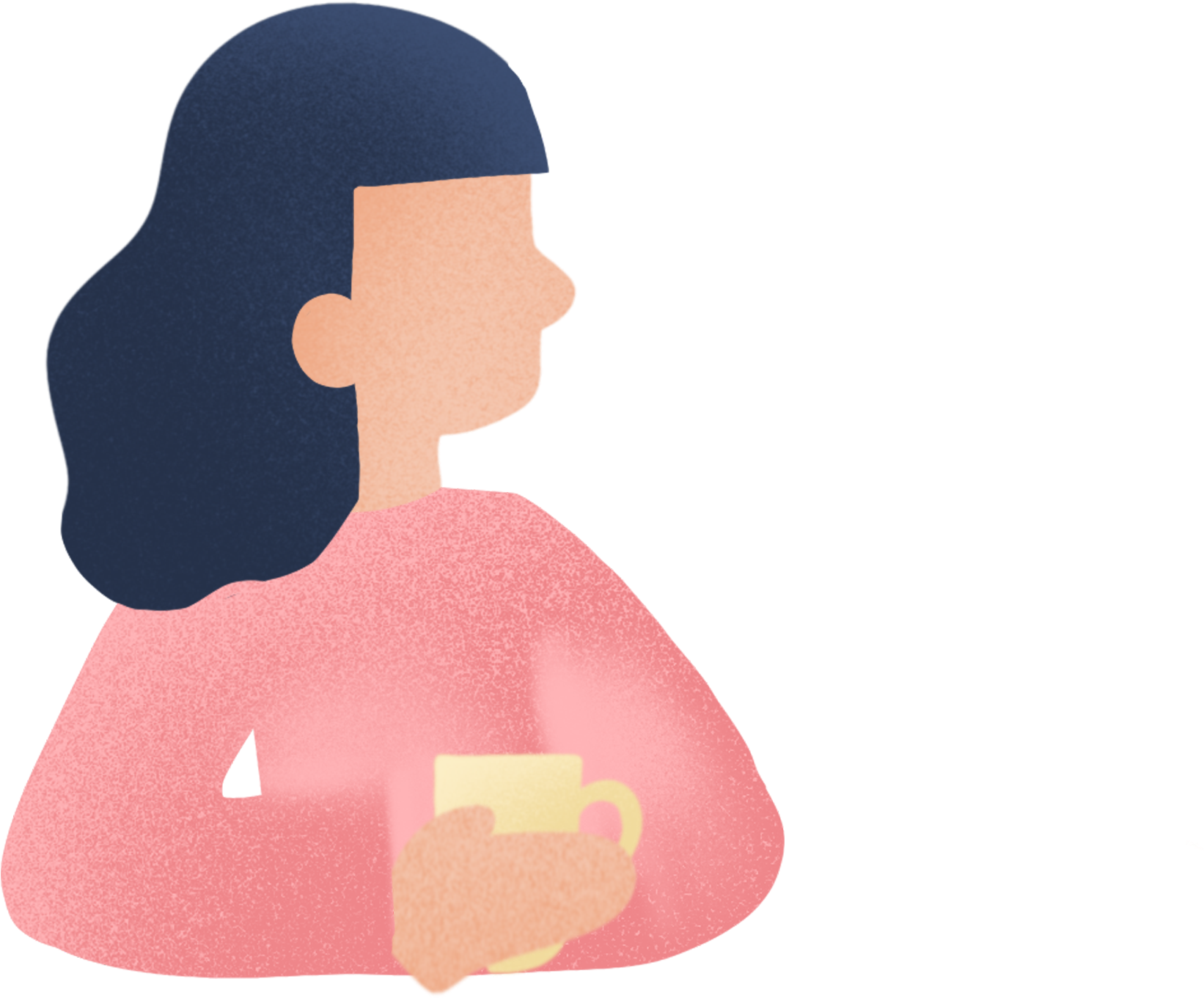 Take Cup Red Face Woman Png And Psd - Illustration Clipart (2000x2000), Png Download