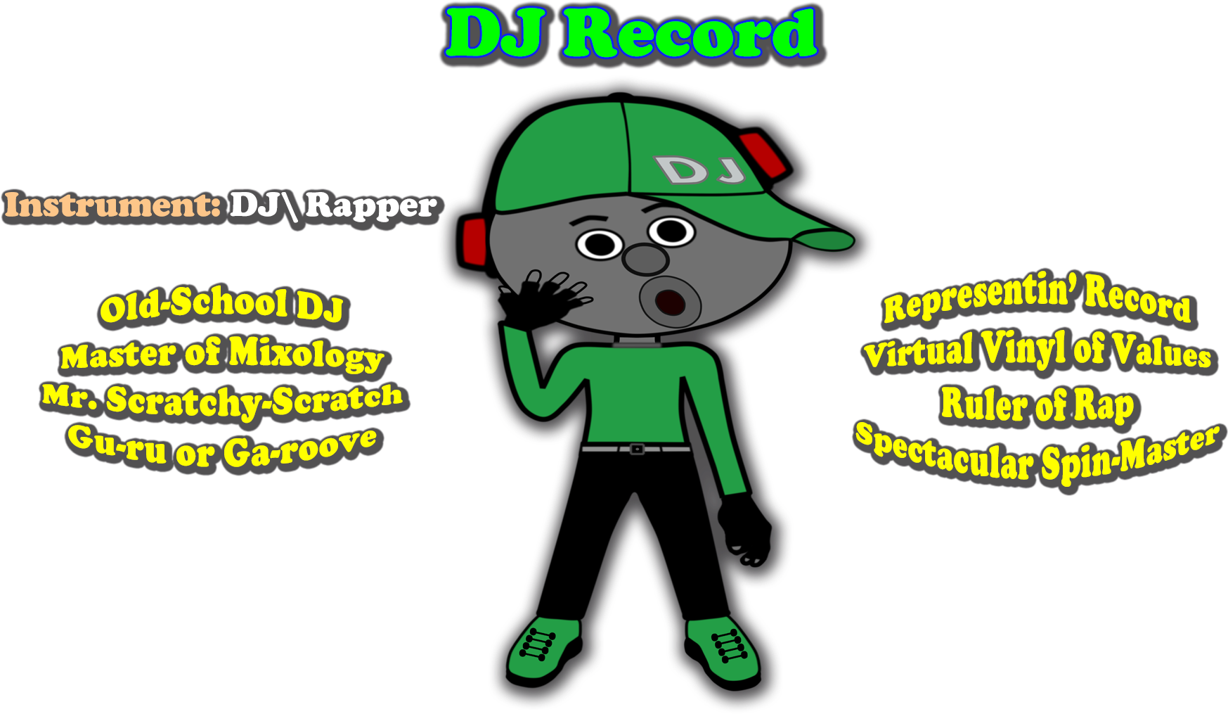 Dj - Cartoon Clipart (1920x1080), Png Download