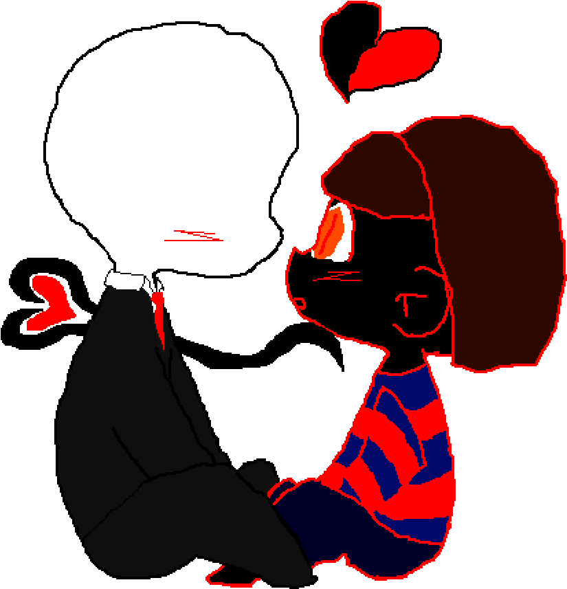 Slender X Error Chara - Illustration Clipart (1000x1000), Png Download