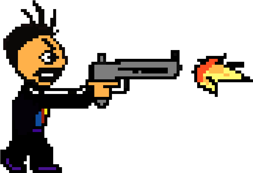 Angry Joe Shooter - Cartoon Clipart (1130x750), Png Download