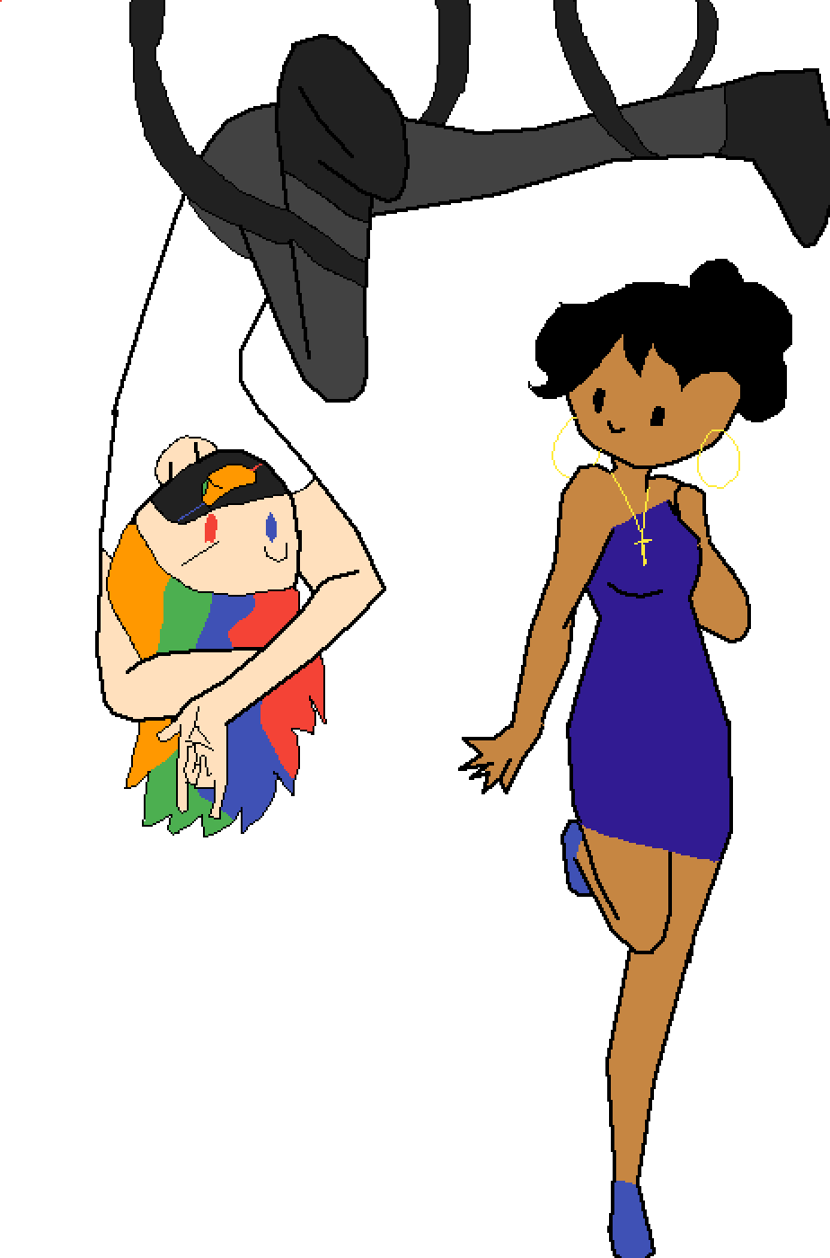 Hi - Cartoon Clipart (924x1400), Png Download