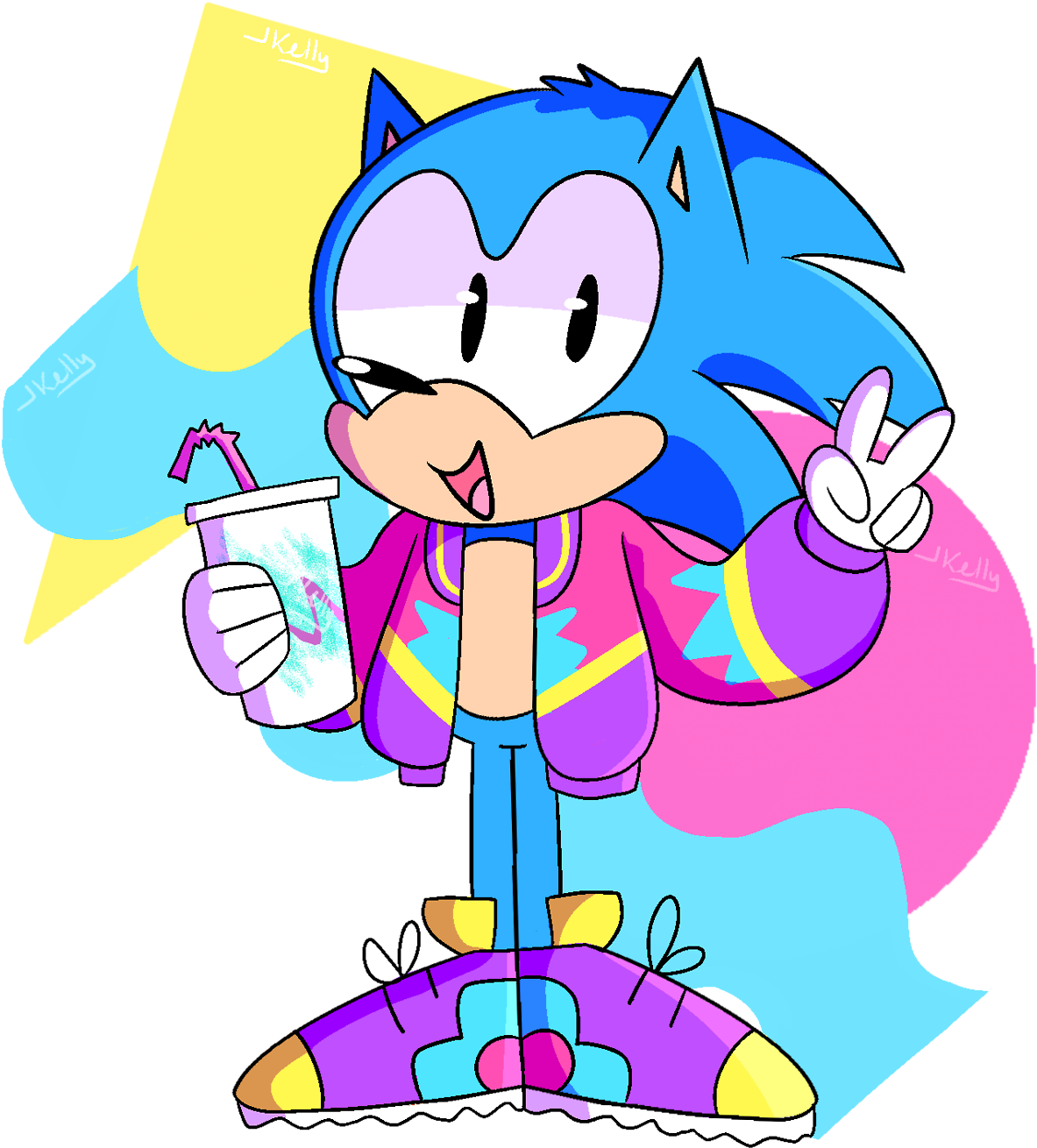 “hip N Rad 90s Hedgie ” - Aesthetic Png Clipart (1280x1635), Png Download