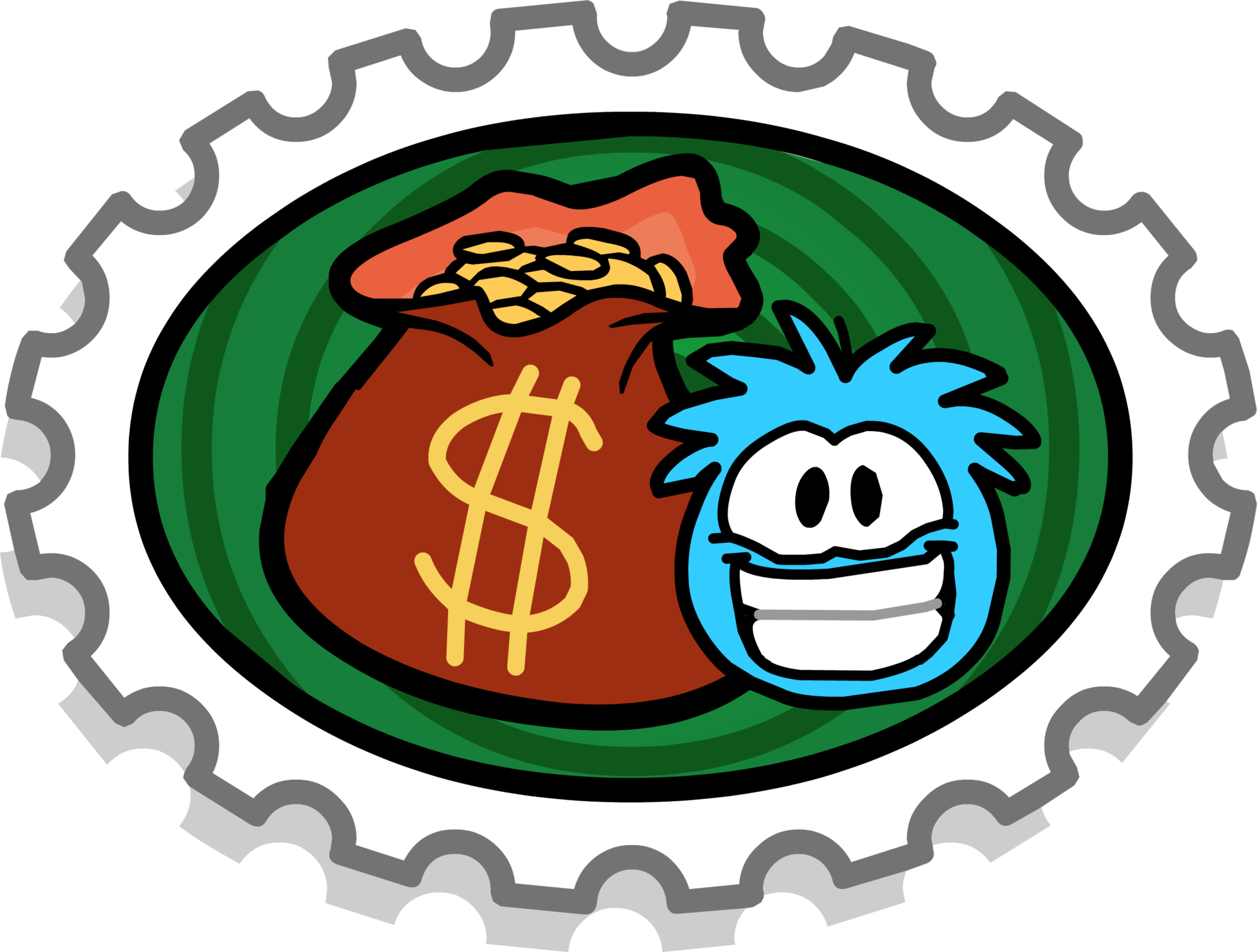 Club Penguin Stamps Clipart (2000x1515), Png Download