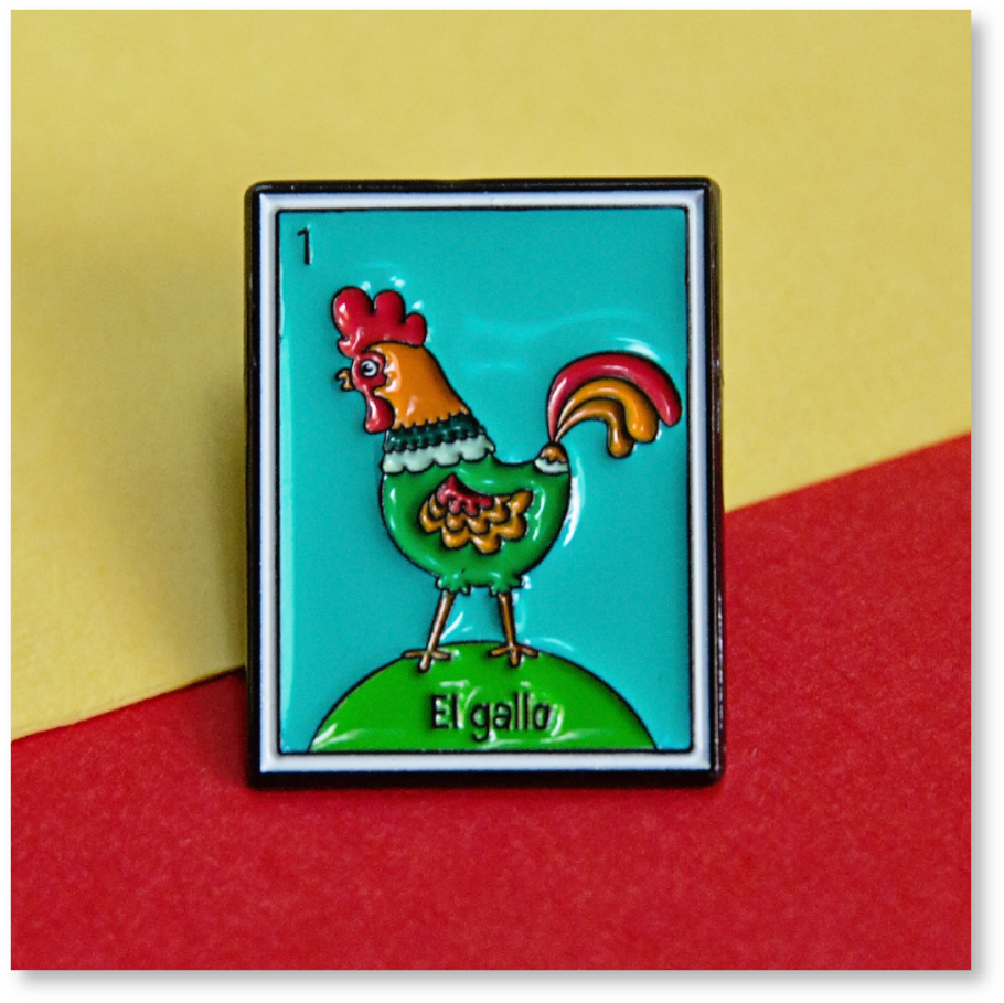 Rooster Lil' Pin - Rooster Clipart (1024x1024), Png Download
