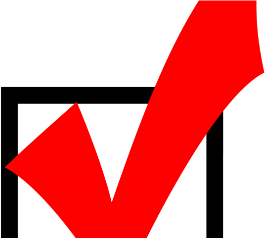 Overview Clipart Student Checklist - Vote Check Mark Clip Art - Png Download (640x480), Png Download