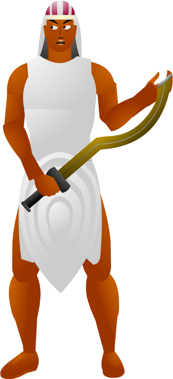 636 X 1254 6 - Egyptian Soldier Png Clipart (636x1254), Png Download