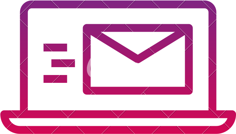 Email Icons Magenta Clipart (800x800), Png Download