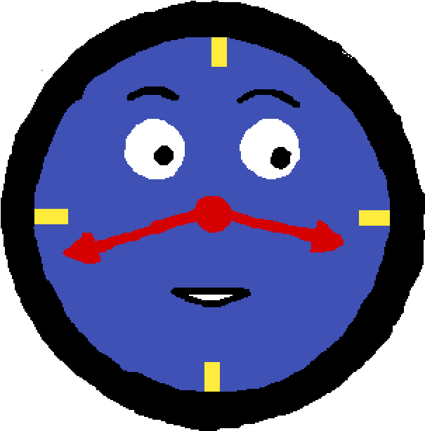 Tony The Clock - Smiley Clipart (1276x696), Png Download