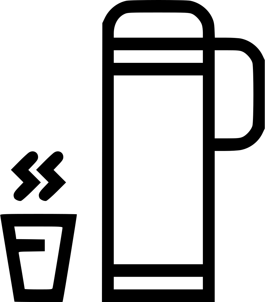 Thermos Lunch Drink Coffee Comments Clipart (858x980), Png Download