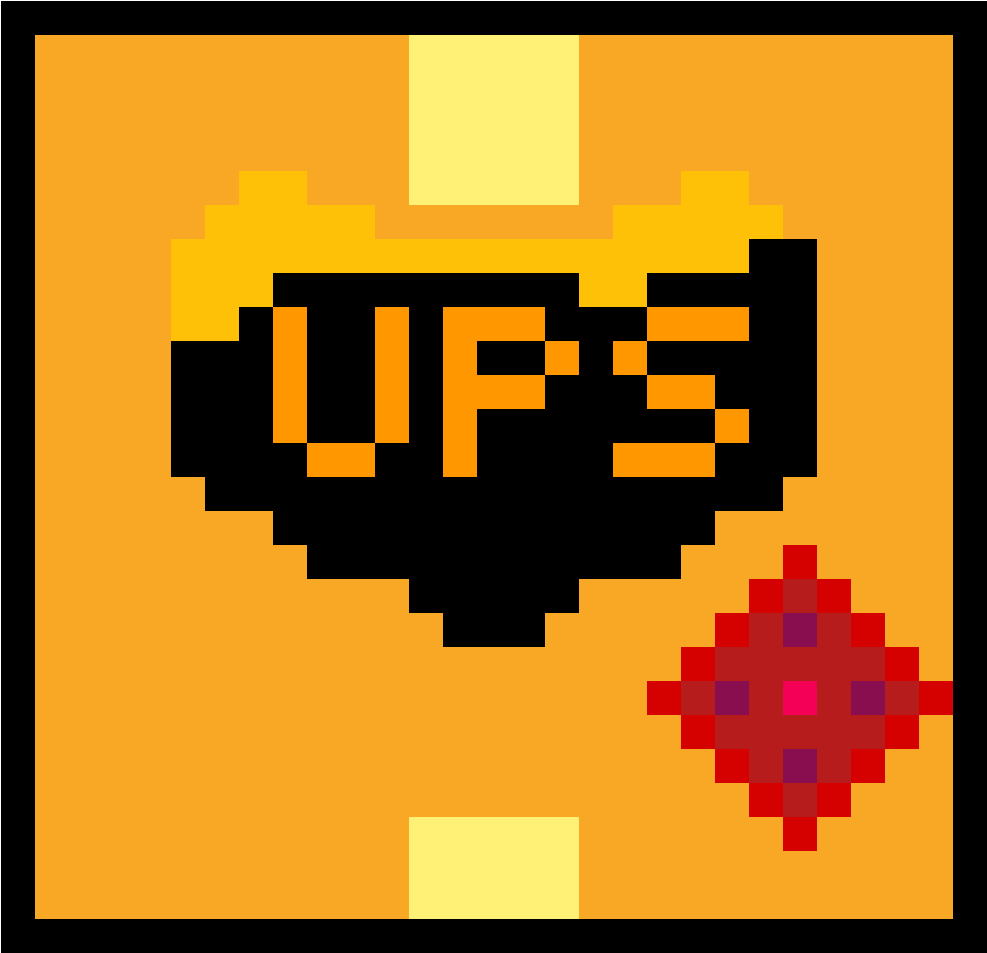 Ups Box - Pixel Art Gas Mask Clipart (1190x1190), Png Download