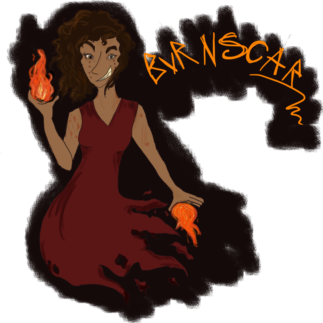 Scar Clipart Transparent Tumblr - Worm Burnscar - Png Download (1280x1201), Png Download