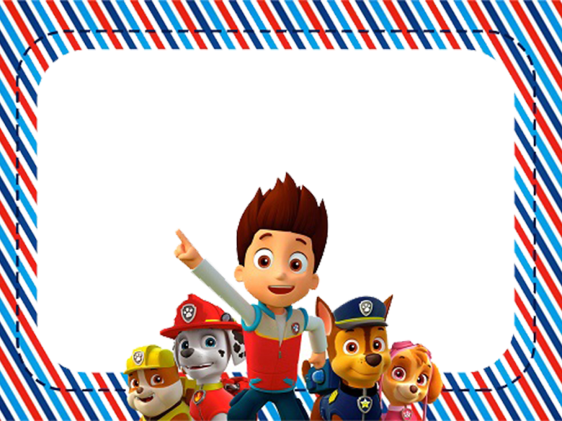 Marco De Foto Patrulla Canina - Etiquetas De Paw Patrol Para Imprimir Clipart (800x600), Png Download