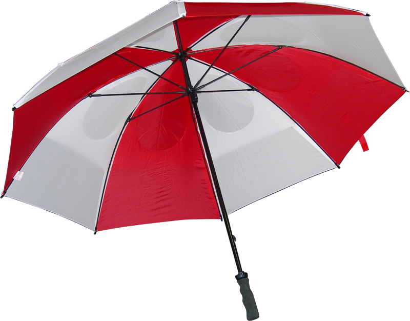 Red And White Umbrella Transparent Clipart (800x626), Png Download