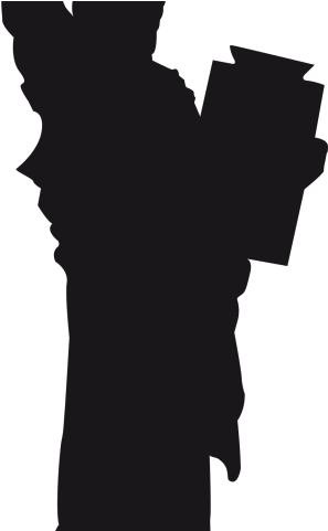 Landmark Clipart Statue Liberty - Silhouette - Png Download (640x480), Png Download