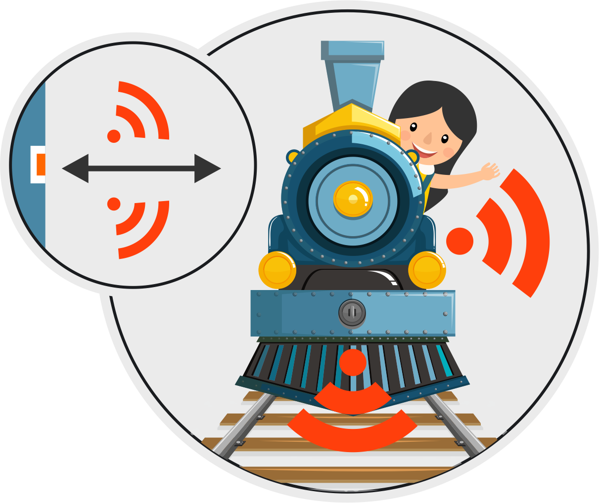 Sensoren In Der Front Und An Den Seiten Clipart (1211x1018), Png Download