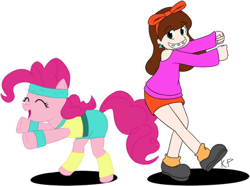 Dipper Pines Mabel Pines Clothing Footwear Pink Vertebrate - Cartoon Clipart (900x643), Png Download