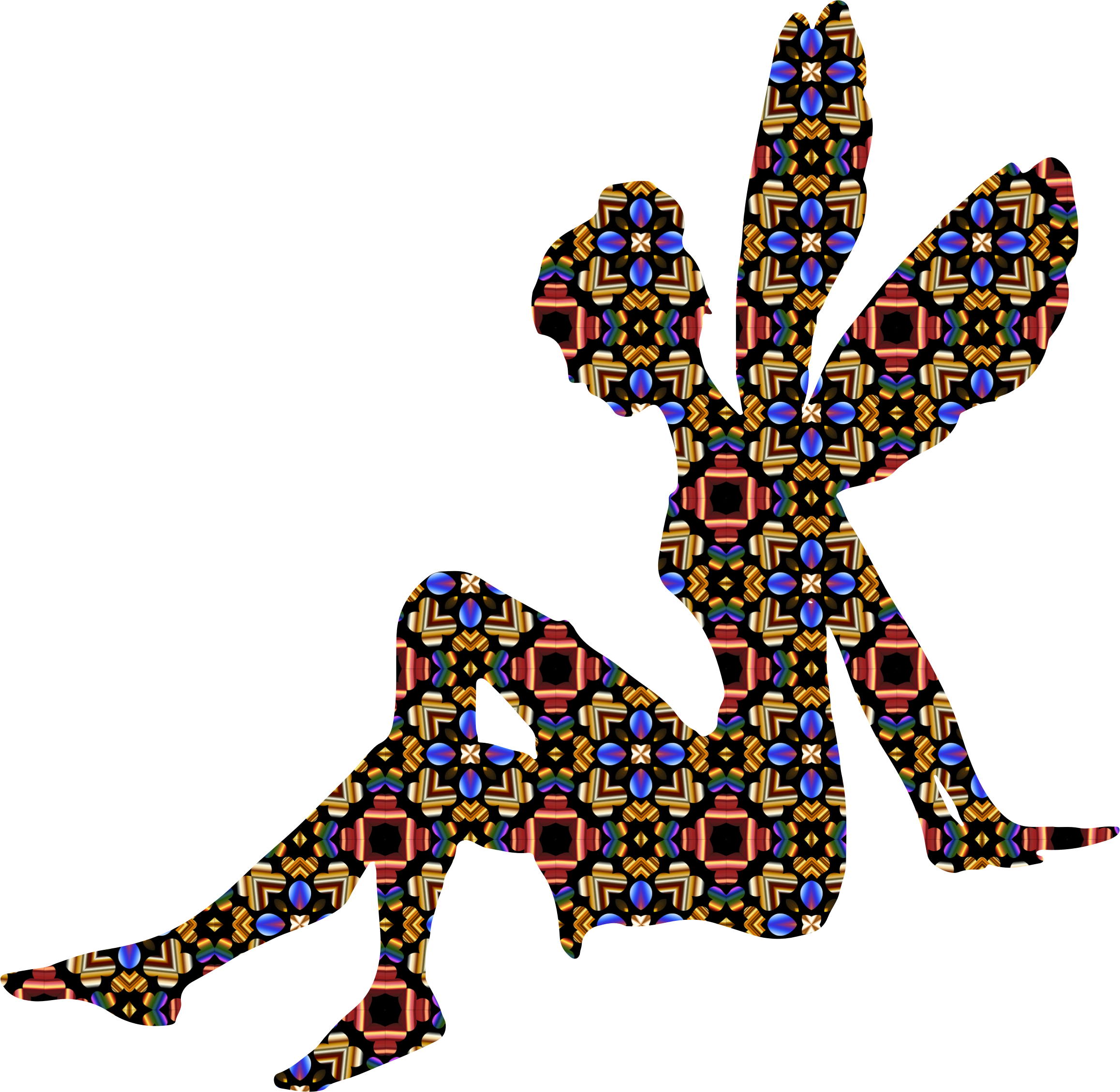 Big Image - Transparent Background Fairy Silhouette Png Clipart (2316x2258), Png Download