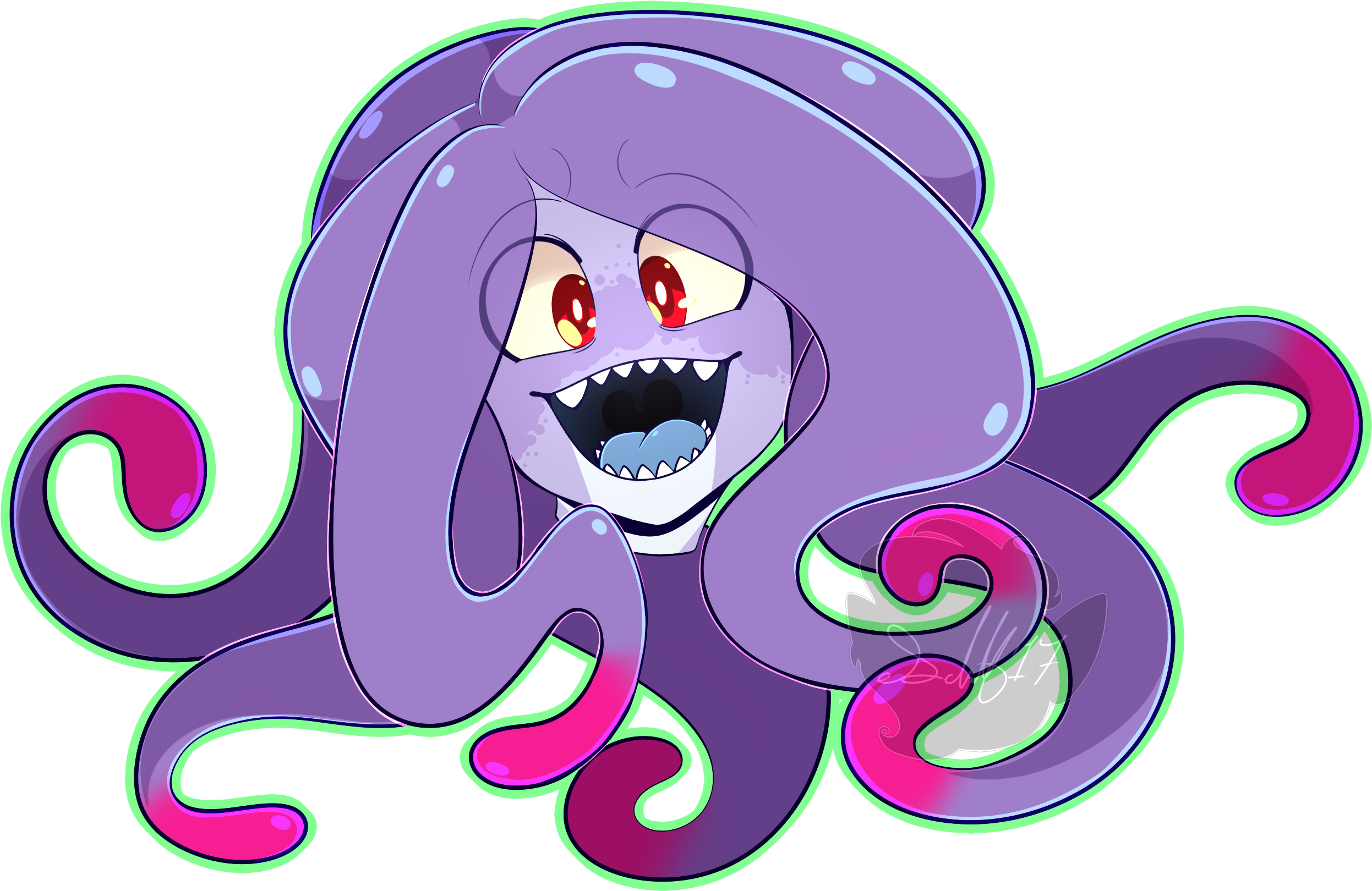 P - - Smile - Cartoon Clipart (2561x1723), Png Download