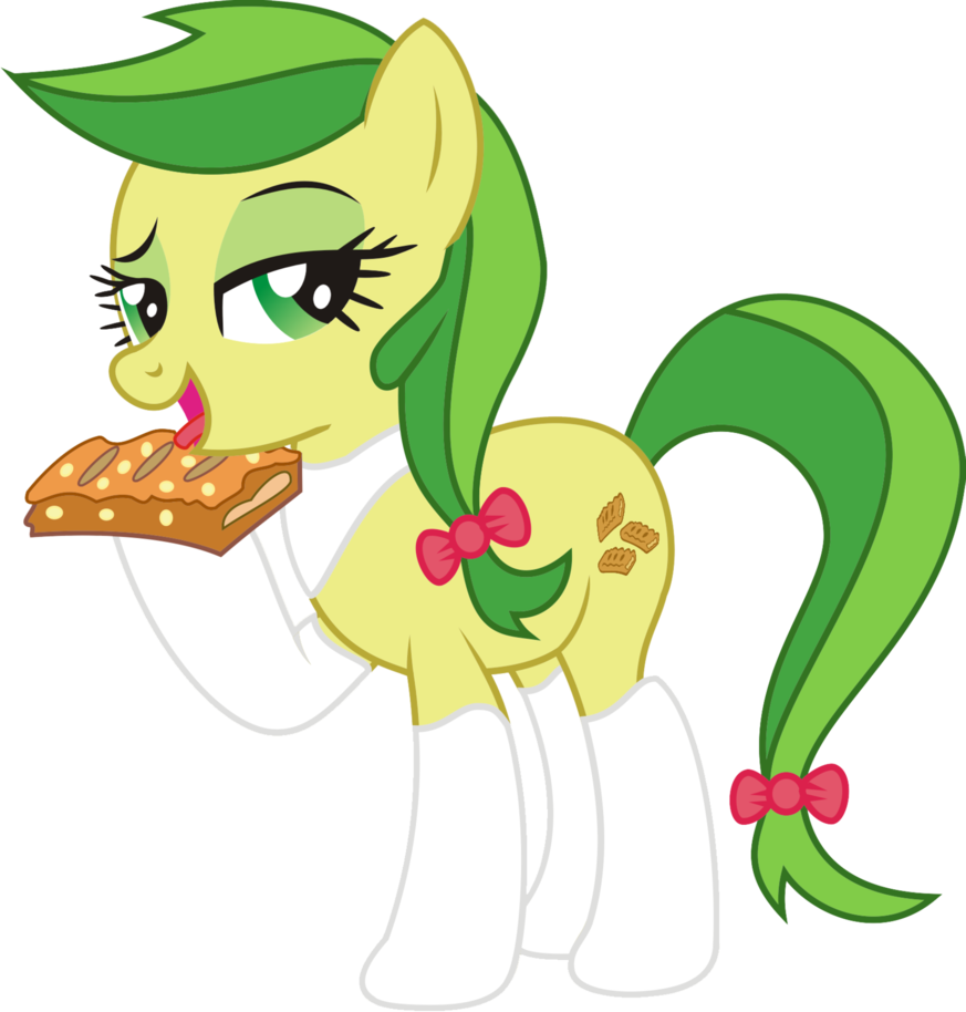 Applejack Pony Fritter Green Flower Flowering Plant - Mylittlepony Clipart (873x914), Png Download