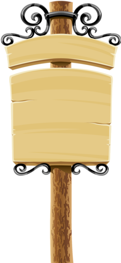 Tubes Étiquettes / Pancartes Blank Sign, Borders And - Signboard Clipart (500x1011), Png Download