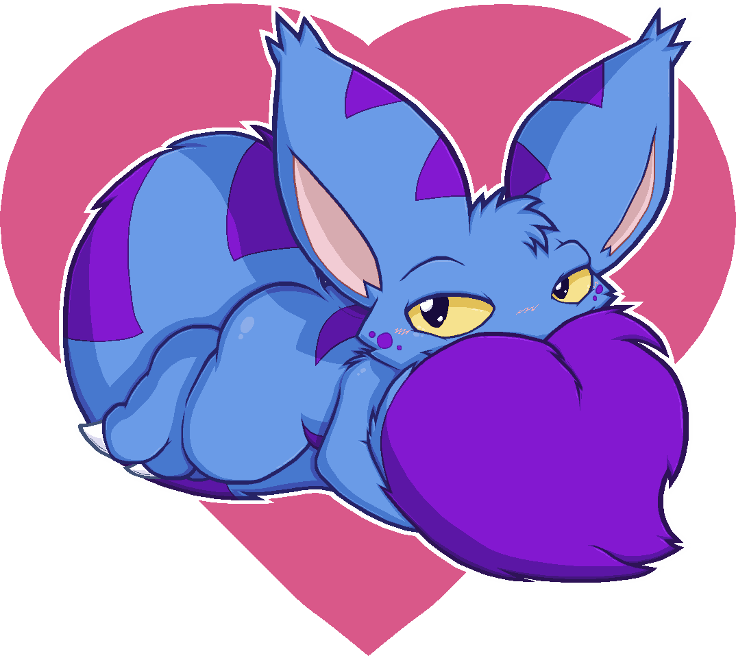 Fuzzy Tail Snuggles - Cartoon Clipart (1074x957), Png Download