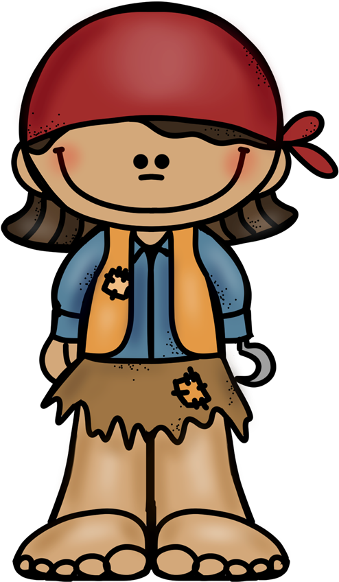 Pirate Girl Clipart (500x866), Png Download