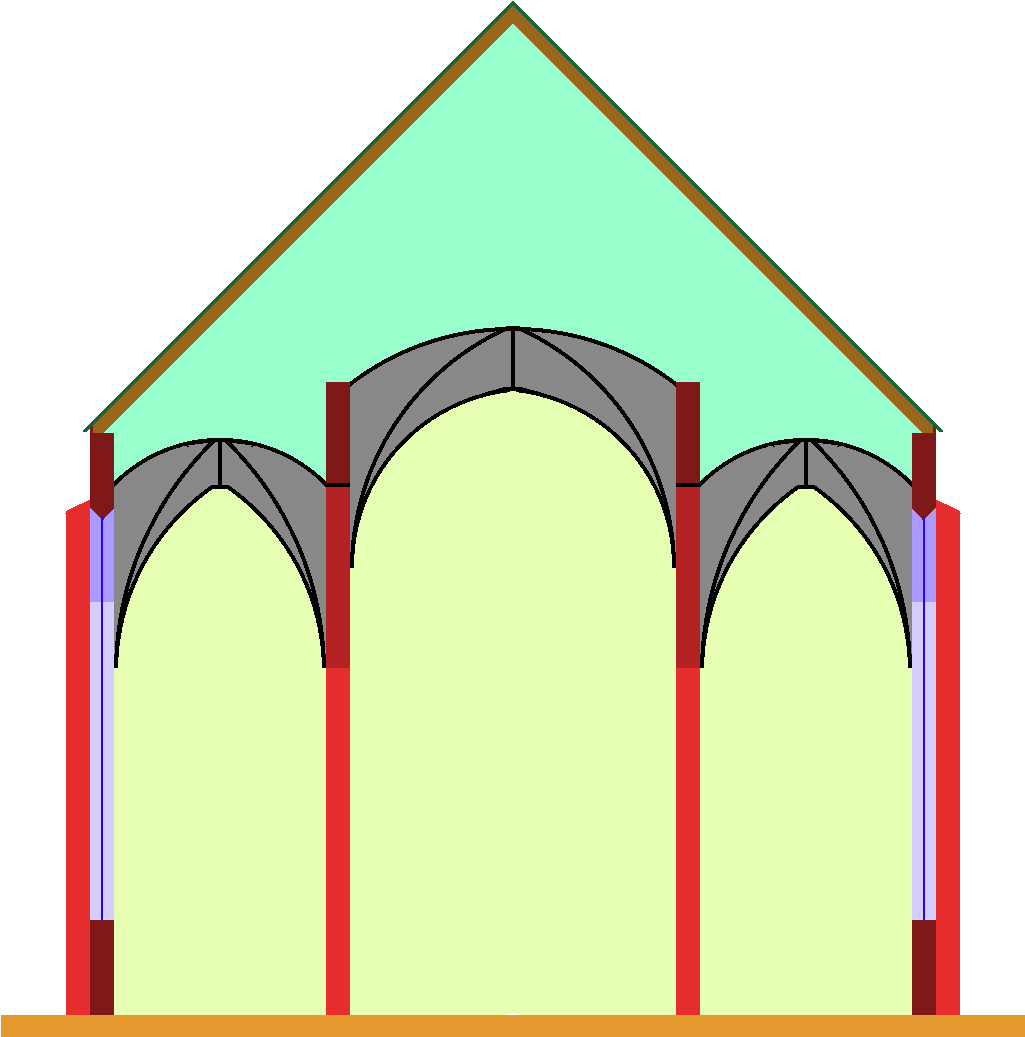 Stepped Hall Church - Hallenkirche Clipart (1027x1087), Png Download