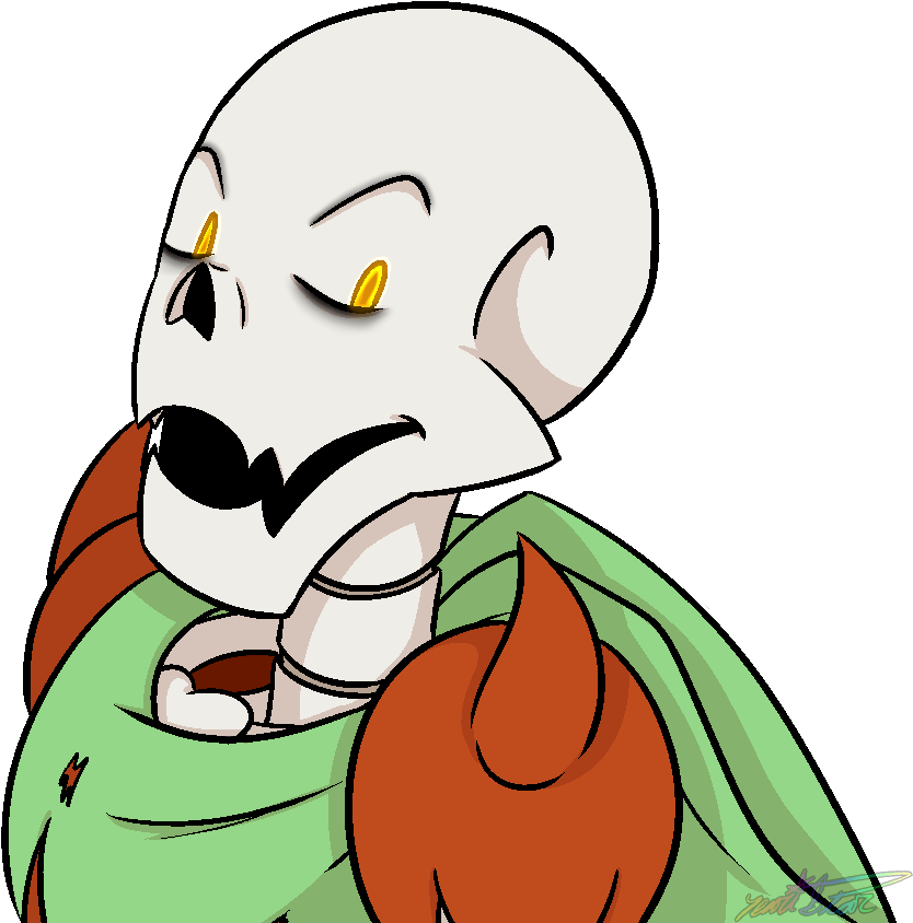 Pumpkin Papyrus - Ooh - Cartoon Clipart (850x850), Png Download