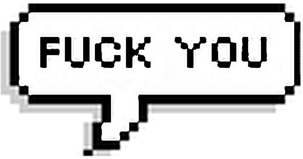 Fuck Sticker - Don T Care Png Clipart (1024x1024), Png Download