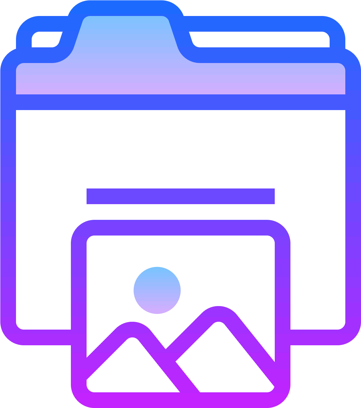 Pictures Folder Icon Clipart (1600x1600), Png Download