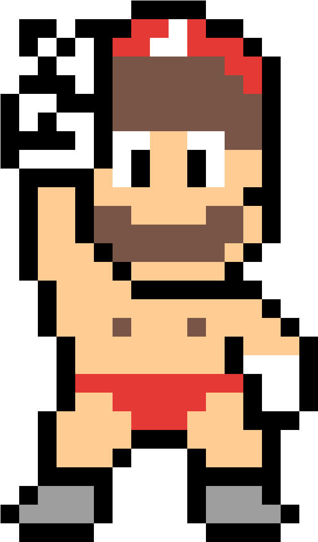 Sexy Mario - Mario 8 Bit Art Clipart (1184x1184), Png Download